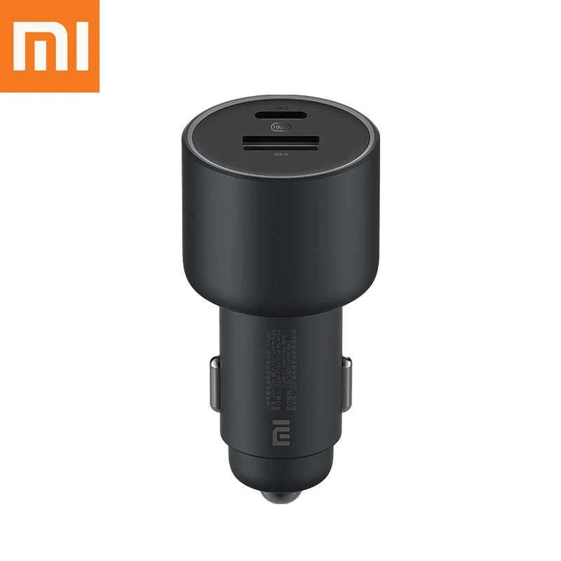 

Xiaomi Mijia car charger fast charging night Light Version 1A1C 100W 5V/3A Dual USB QC Charger Adapter For iPhone Samsung Huawei