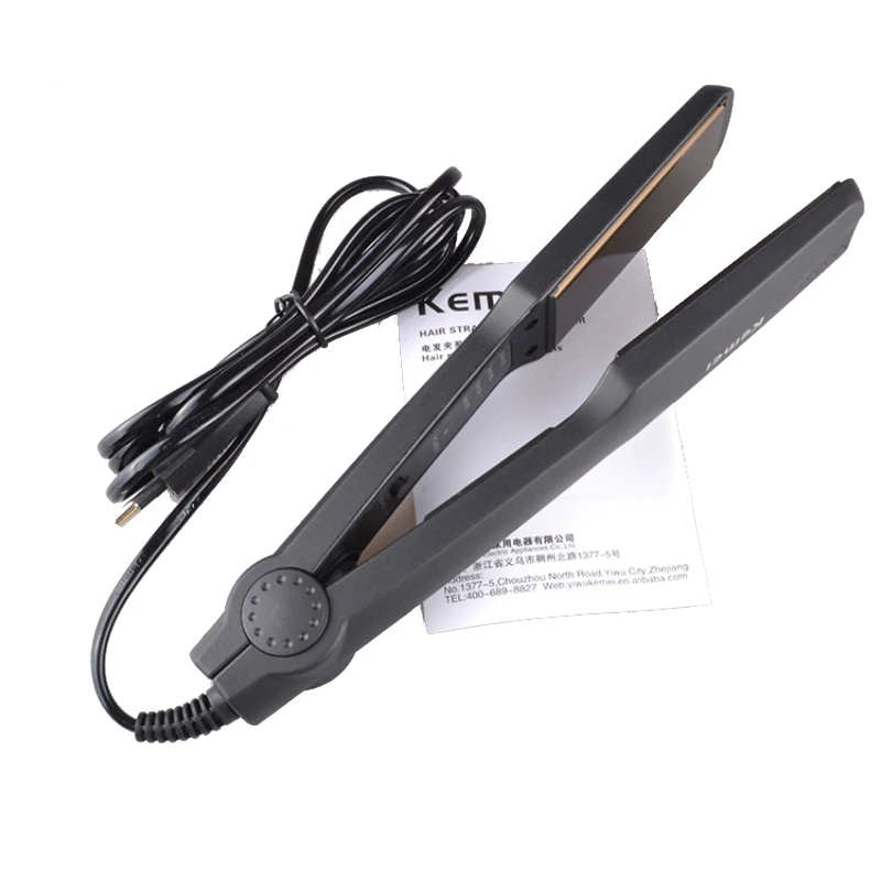 

220-240V Hair Straightener Tourmaline Ceramic Straightening Iron Rapid Heating Flat Iron Household DIY Hairstyle Tool 38