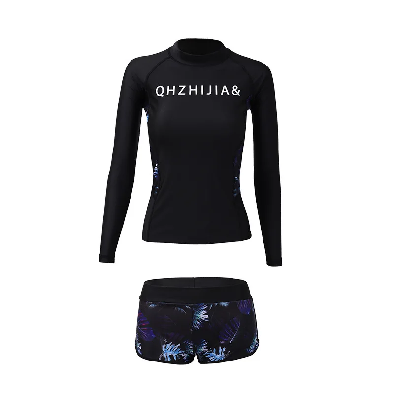 

Swimming Suit For Women Bathing Sexy Suits Swimwear Windsurf Long Sleeve Female Swimsuit Block Surfing Float Mother Clothes