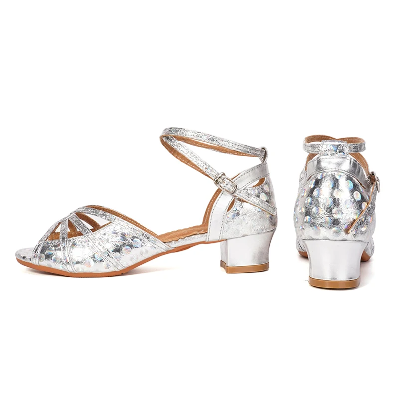 Танцевальные туфли для девочек мягкая резиновая подошва латинских танцев танго