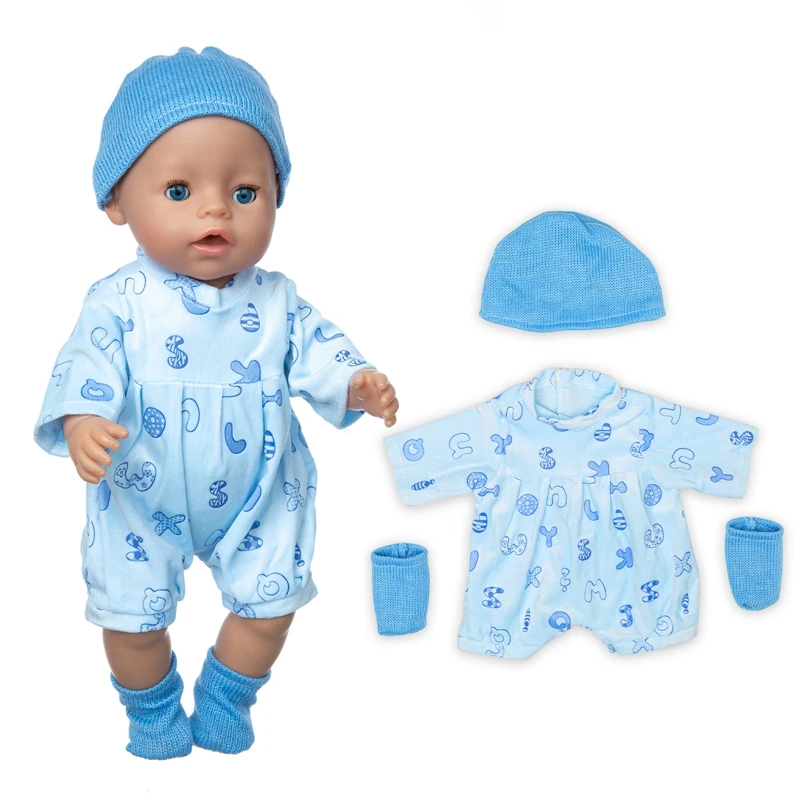 New lovely  spring suit  Wear For 43cm  Baby Doll 17 Inch Born Babies Dolls Clothes And Accessories images - 6