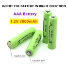 100% Оригинальный 1,2 в 3000 мАч AAA Ni-MH перезаряжаемый аккумулятор, используемый для беспроводной мыши, электронных устройств и т. Д.