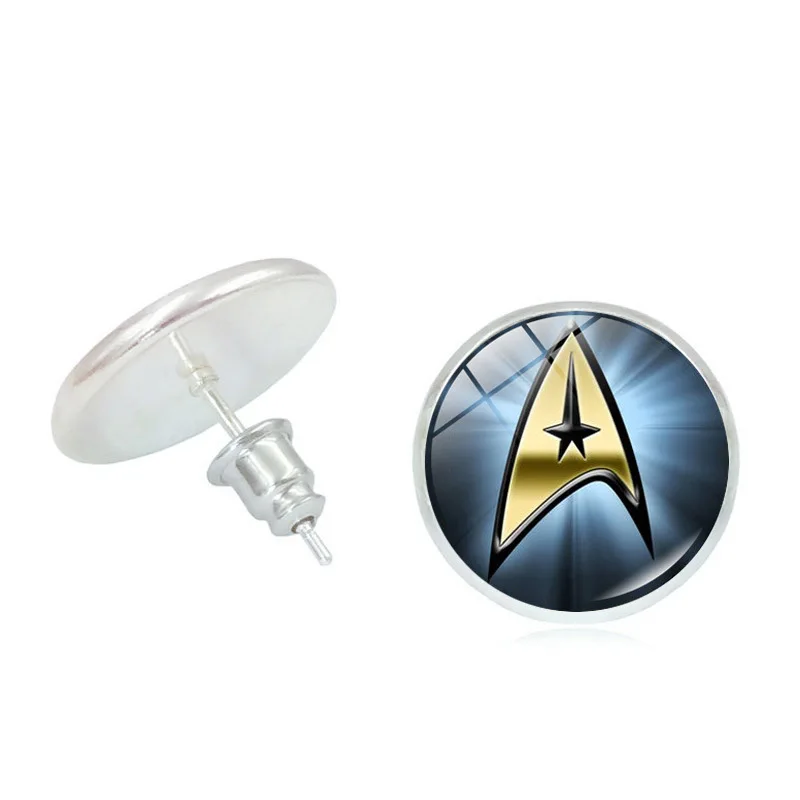 

Stud Earrings Accessories Star Trek Time Gem Metal Creative Ear Stud Ear Jewelry Accessories Gift For Women