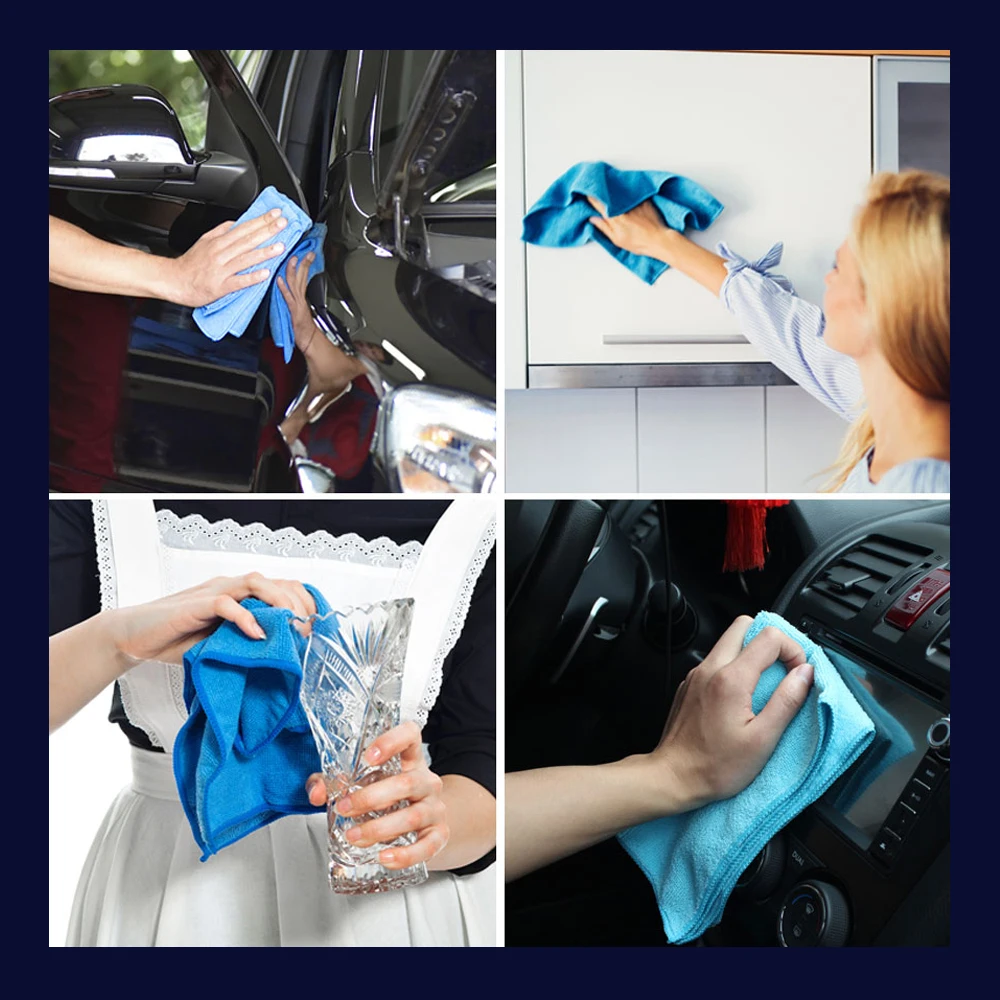 Разные цвета микрофибра ткань для чистки автомобиля полотенце мытья