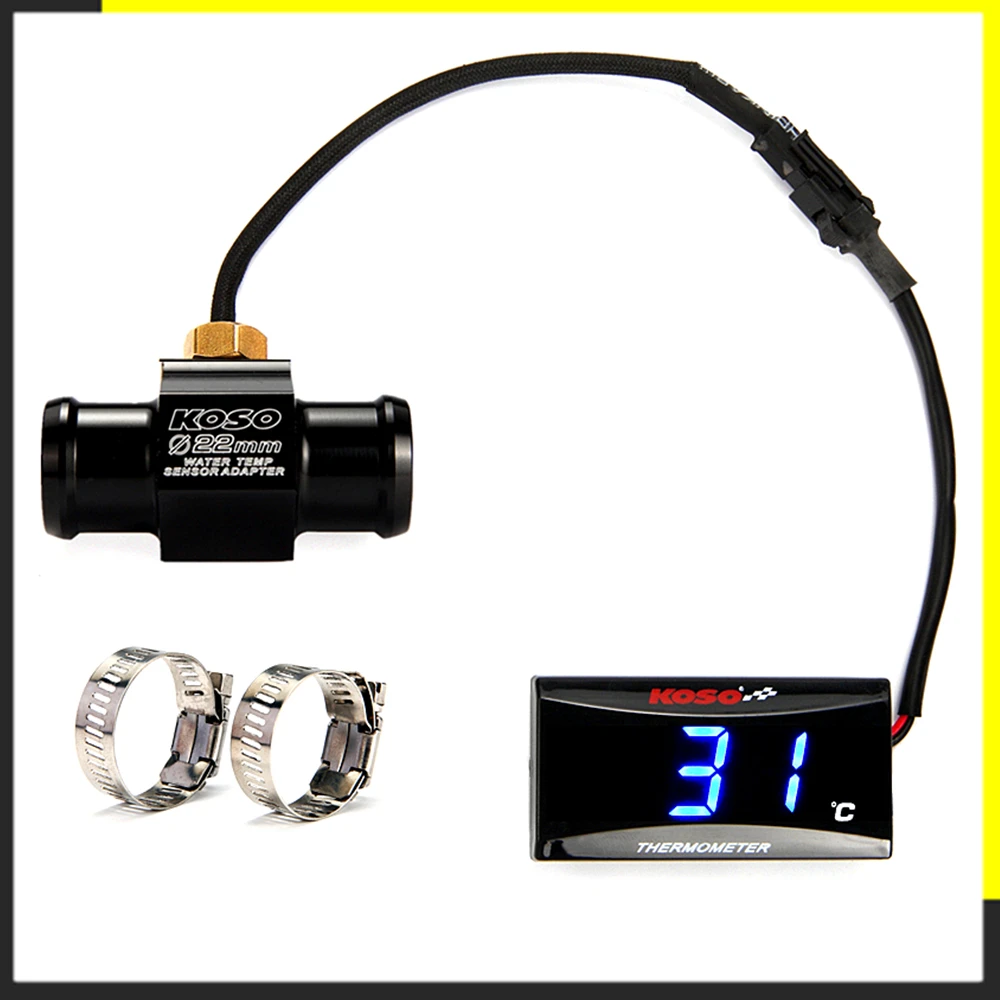 Мотоцикл KOSO температура воды мини метр для XMAX250 300 NMAX CB 400 CB500X датчик температуры воды адаптер скутер и гонки