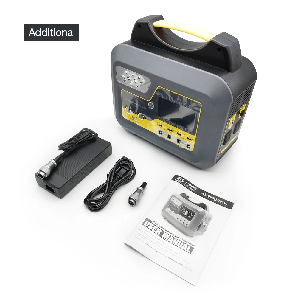 BOSSCAT AY-006 500 Вт наружная портативная электростанция power Bank генератор UPS с AC DC USB выход съемный аккумулятор