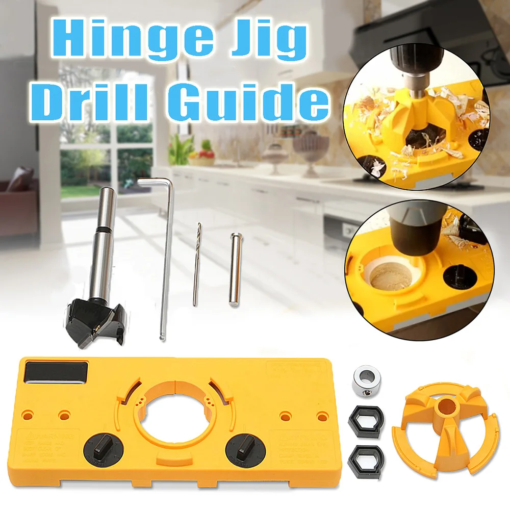 Стиль чашки скрытый шарнир джиг направляющий набор шаблон Расточного отверстия