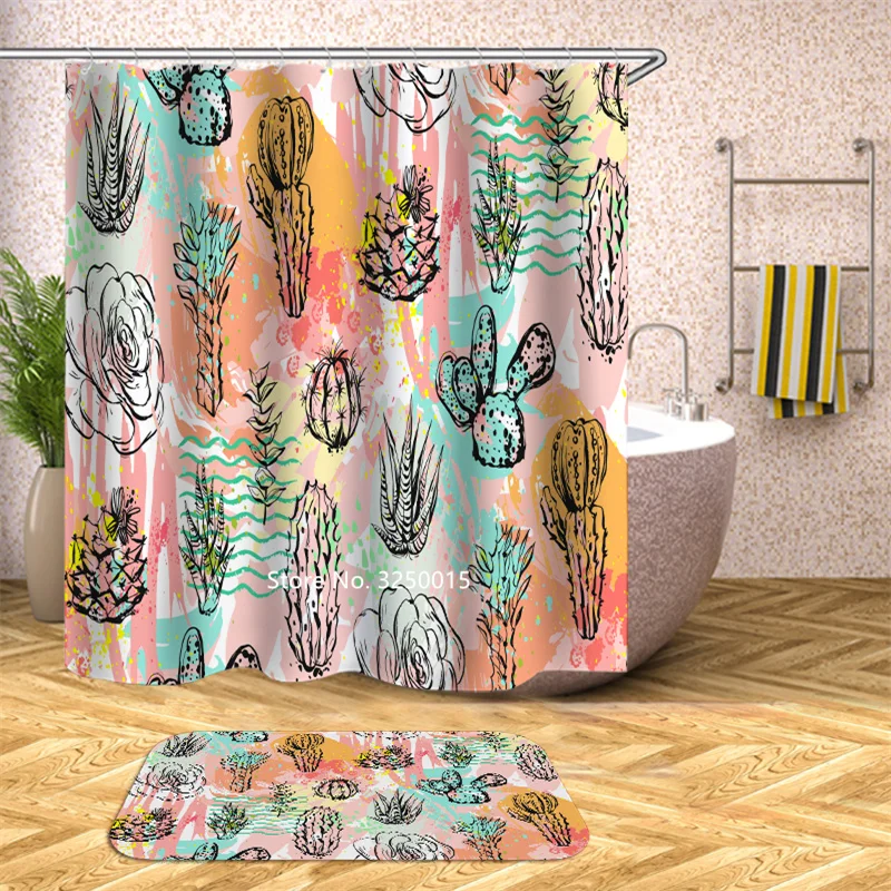 Черно-белые клавиши для пианино садовые цветы зеленые листья занавеска душа