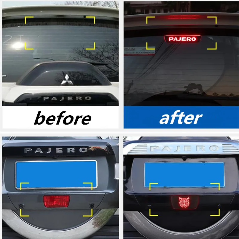 Для Mitsubishi Pajero V97 V87 V73 V77 12 18 углеродное волокно автомобильный высокоустановленный