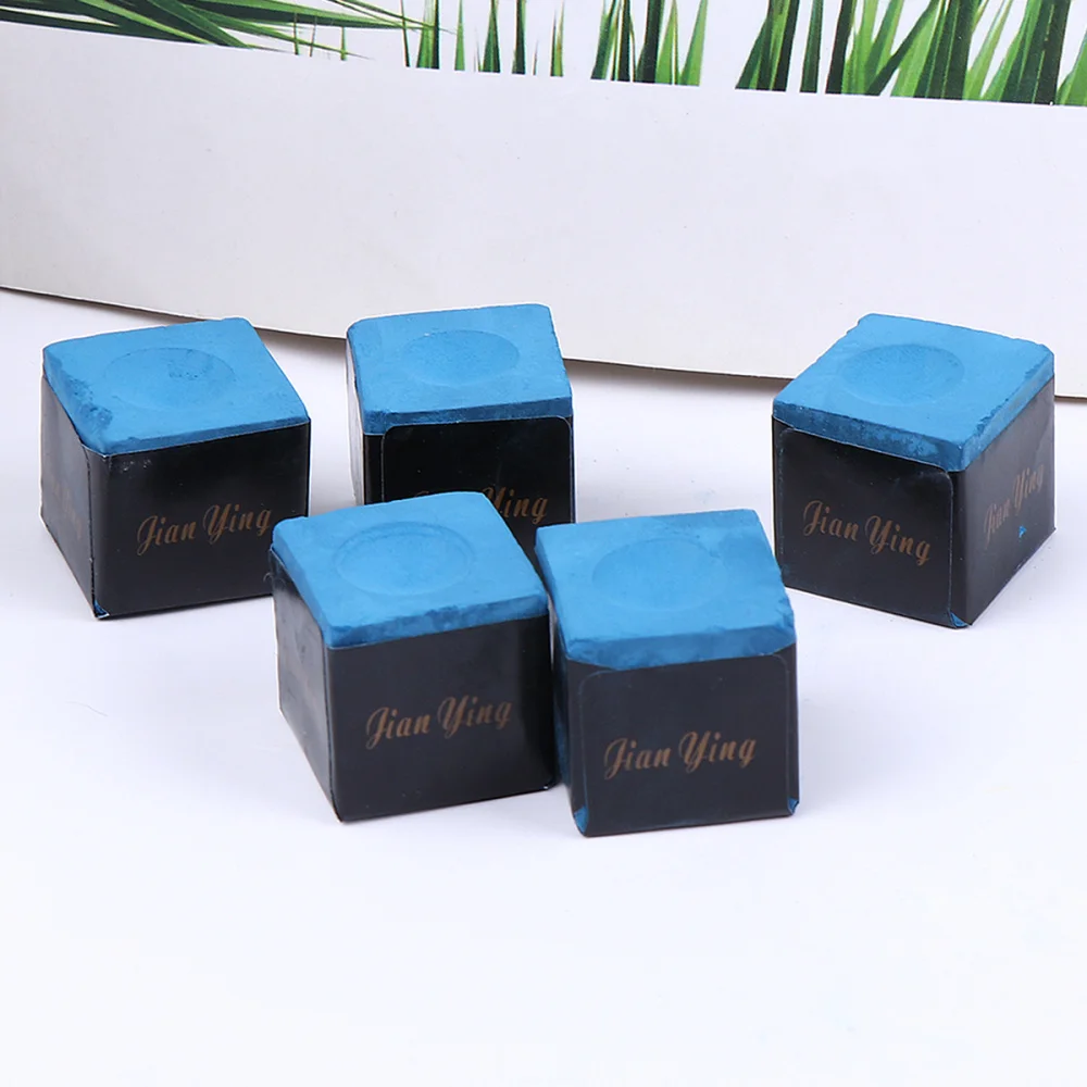 

12pcs Billiard Cues Chalk Small Billiard Cues Parts Chalk Portable Billiard Accessories (Sky-Blue 1 Box)