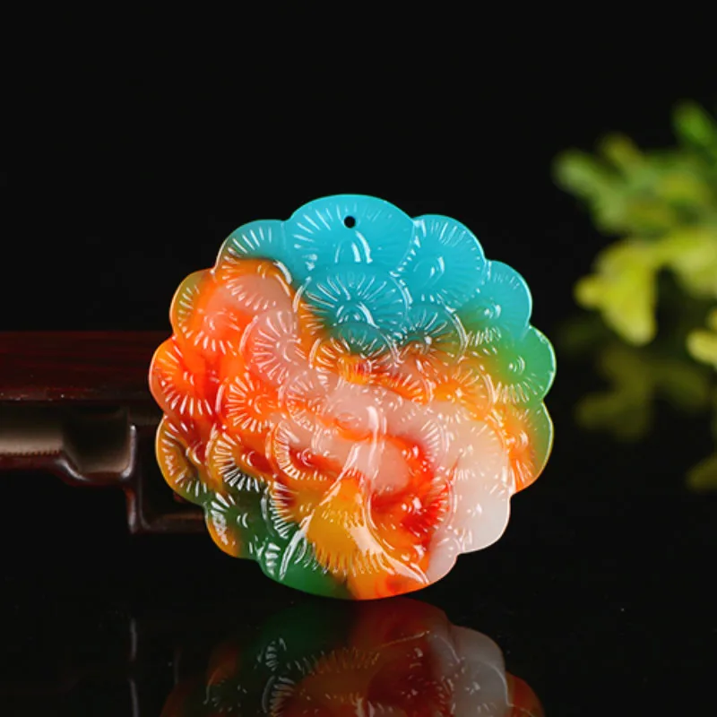 1 шт. натуральный Нефритовый камень Hetian подвеска в виде павлина ювелирные изделия