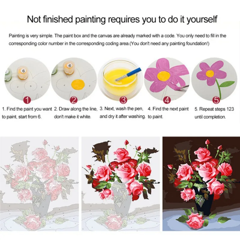 

40 * 50cm DIY Digital Oil Painting Hand-painted Home Decor Painting Oil Painting Garden house cat cozy owl town's harbor'