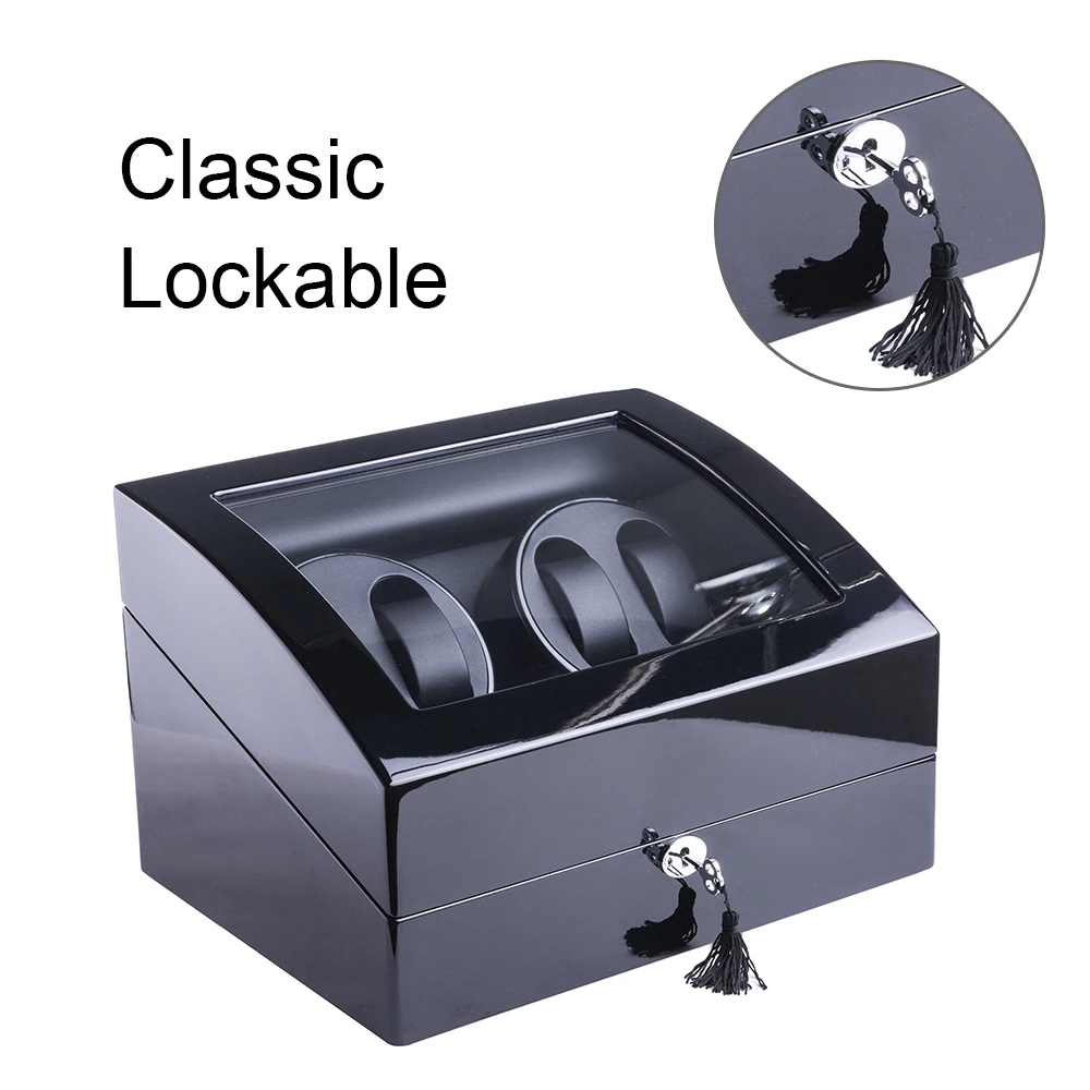 Автоматическое устройство для намотки часов XTELARY черное 4 дюйма с 6