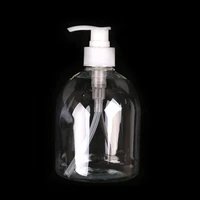 1pcs cleanser bottles clear make up shampoo lotion containers plastic bathroom hotel liquid soap dispenser hand pump 500ml