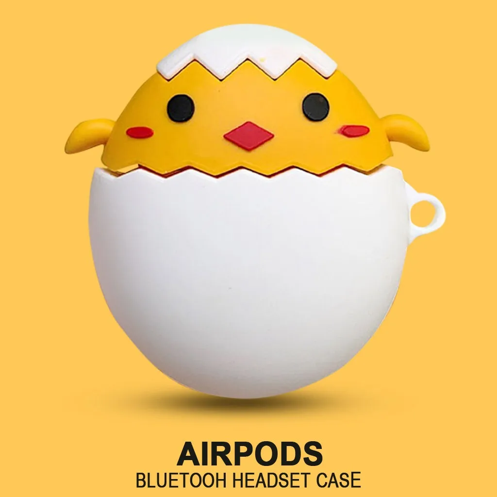 Чехол VOBERRY s для Apple AirPods 2 мягкий чехол наушников с рисунком яйца Air Pods 1 зарядного