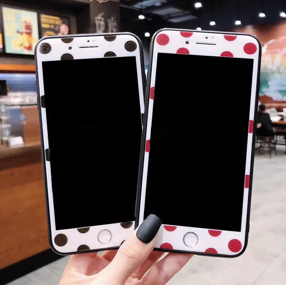 Простые точки Экран протектор для iPhone11 Xsmax XR 7/8PLUS SE2020 закаленное Стекло из