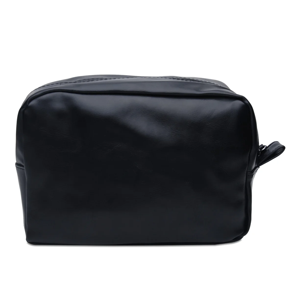 

DOMIL Men's Accessories Travel Toiletry Essentials water-proof Organiser PU Leather Bag Shaving Kit Bag with Zipper 111137