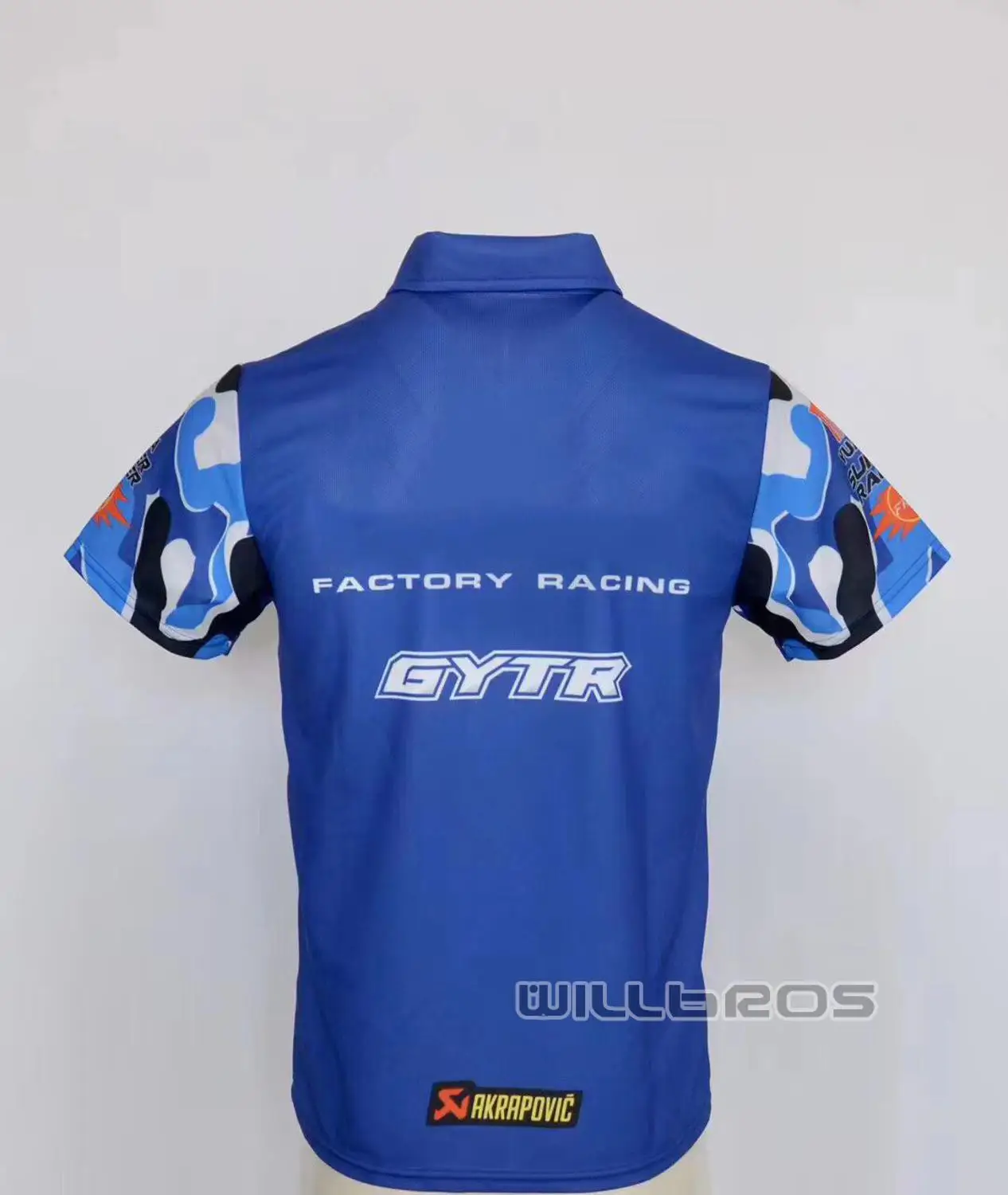 

Summer T shirt For Yamaha Motorcycle Downhill Bike Offroad Men's Street Moto Motocross Blue Short Sleeve Polo Shirts