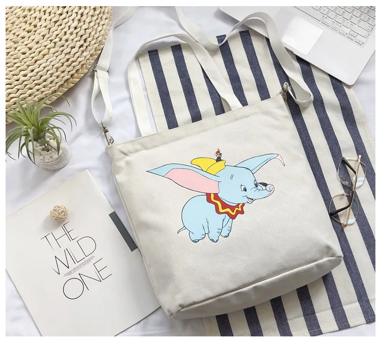 Disney Dumbo сумка женская новая простая ткань сумка наплечная сумка-мессенджер женская сумка повседневная хозяйственная сумка
