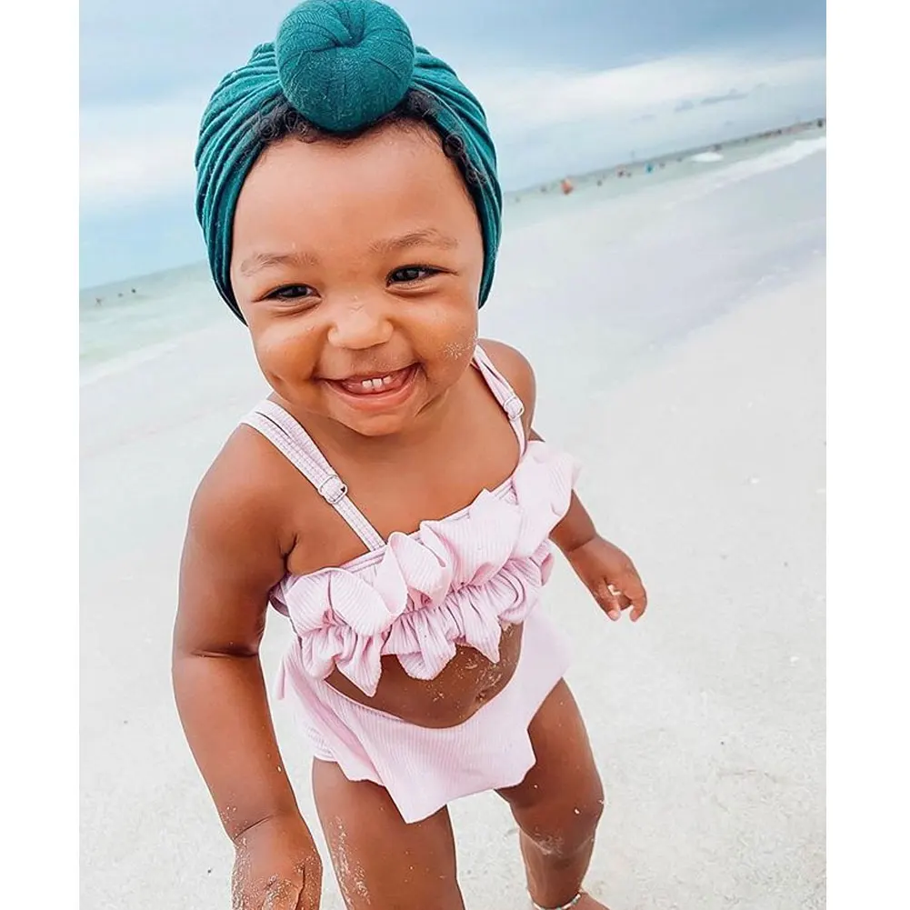 Летнее платье для маленьких девочек комплект из 2 предметов купальник малышей