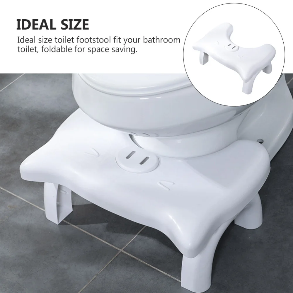 1Pc Anti-slip Kids Toilet Chair Heighten Squatting Stool Home Supply (White) | Мебель