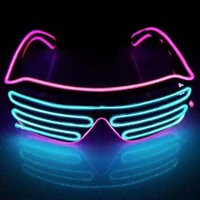 led neon lights with glowing glasses 3v battery box nightclub performance props family party decoration cheerleaders gifts