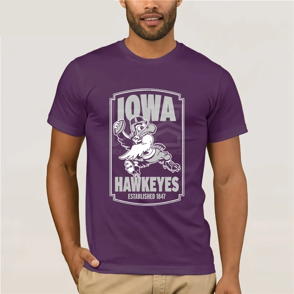 Мода Айова Hawkeyes 2019 постер футболки для мужчин Мужская футболка Одежда популярная