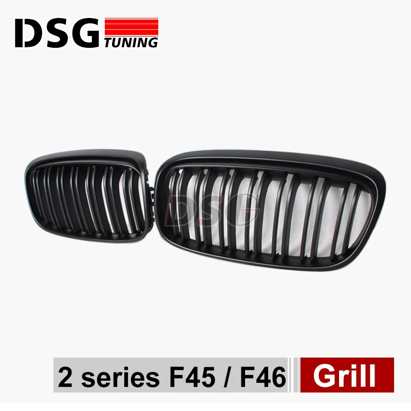 Передняя решетка гриль F45 из черного АБС пластика для BMW 2 серии 5 seat Active Tourer и 7 F46 Gran