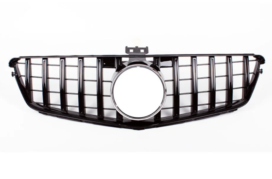 

Racing Grill For Mercedes Benz C Class W204 2008-2013 GT R Style C180 C200 Black Replacement Kit Car Front Bumper Upper Grille
