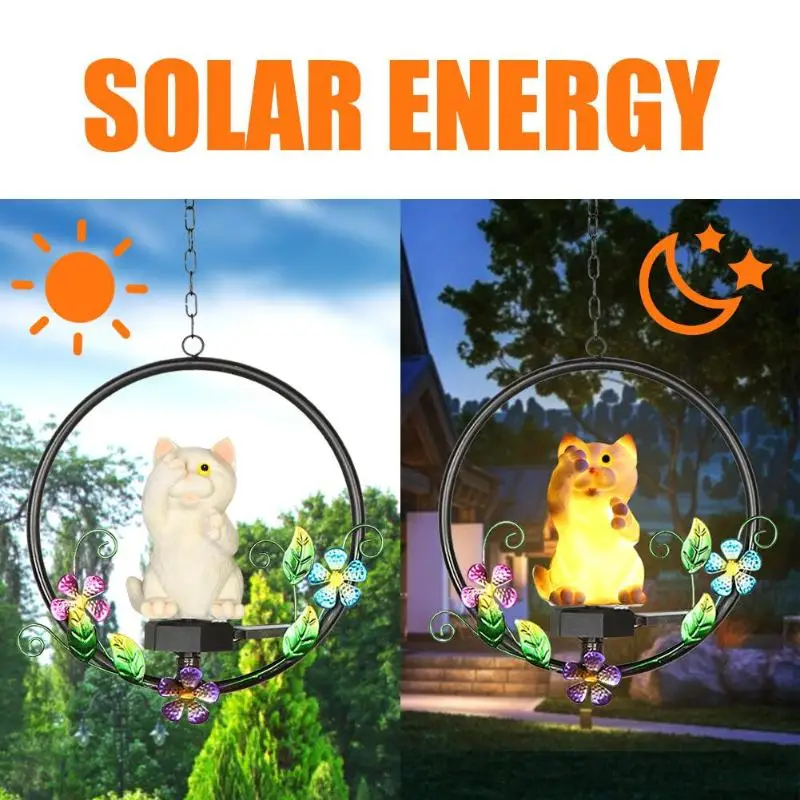 Прочный светодиодный светильник на солнечной батарее декоративный