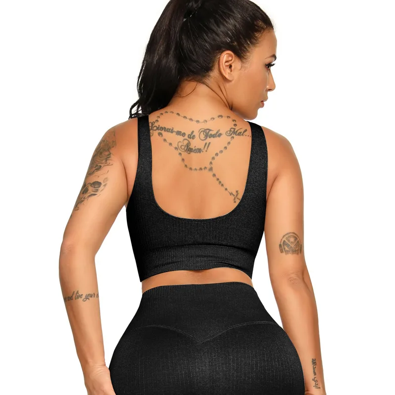 

Women's Low Impact Wirefree Padded Yoga Sports Bra Strappy Back Activewear for Women