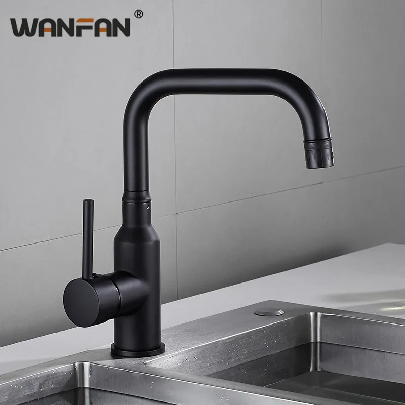 Черная ручка для кухонного смесителя с распылителем вращающийся смеситель