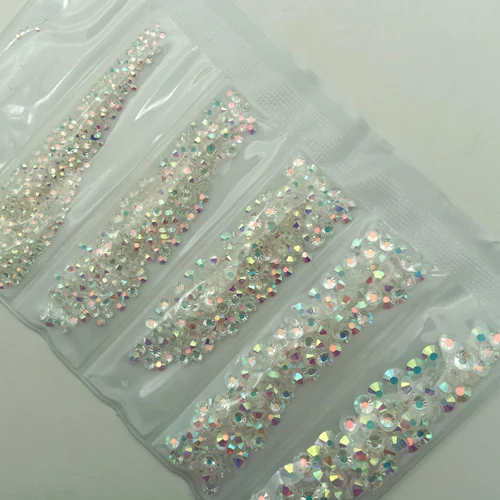 3-20 colorful 1396pc 1600 шт стеклянные стразы для нейл-арта, многоразмерные Хрустальные Стразы для ногтей, 3D украшения для нейл-арта, дизайнерские стразы, амулеты - Цвет: 3-20 colorful 1396pc
