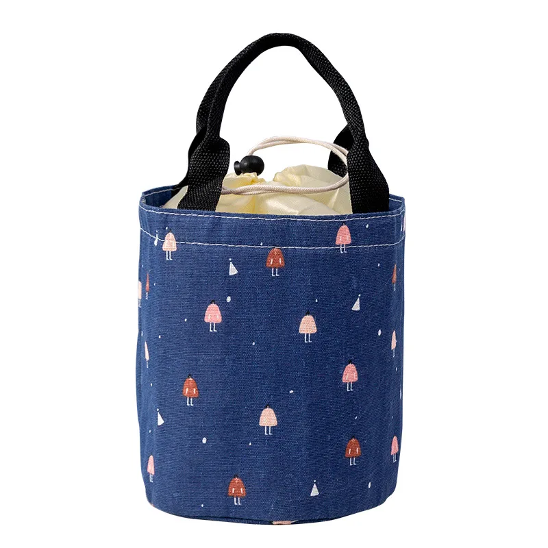

Cylinder insulation bag portable beam mouth large capacity lunch bag thickened aluminum foil fresh-keeping lunch box bag