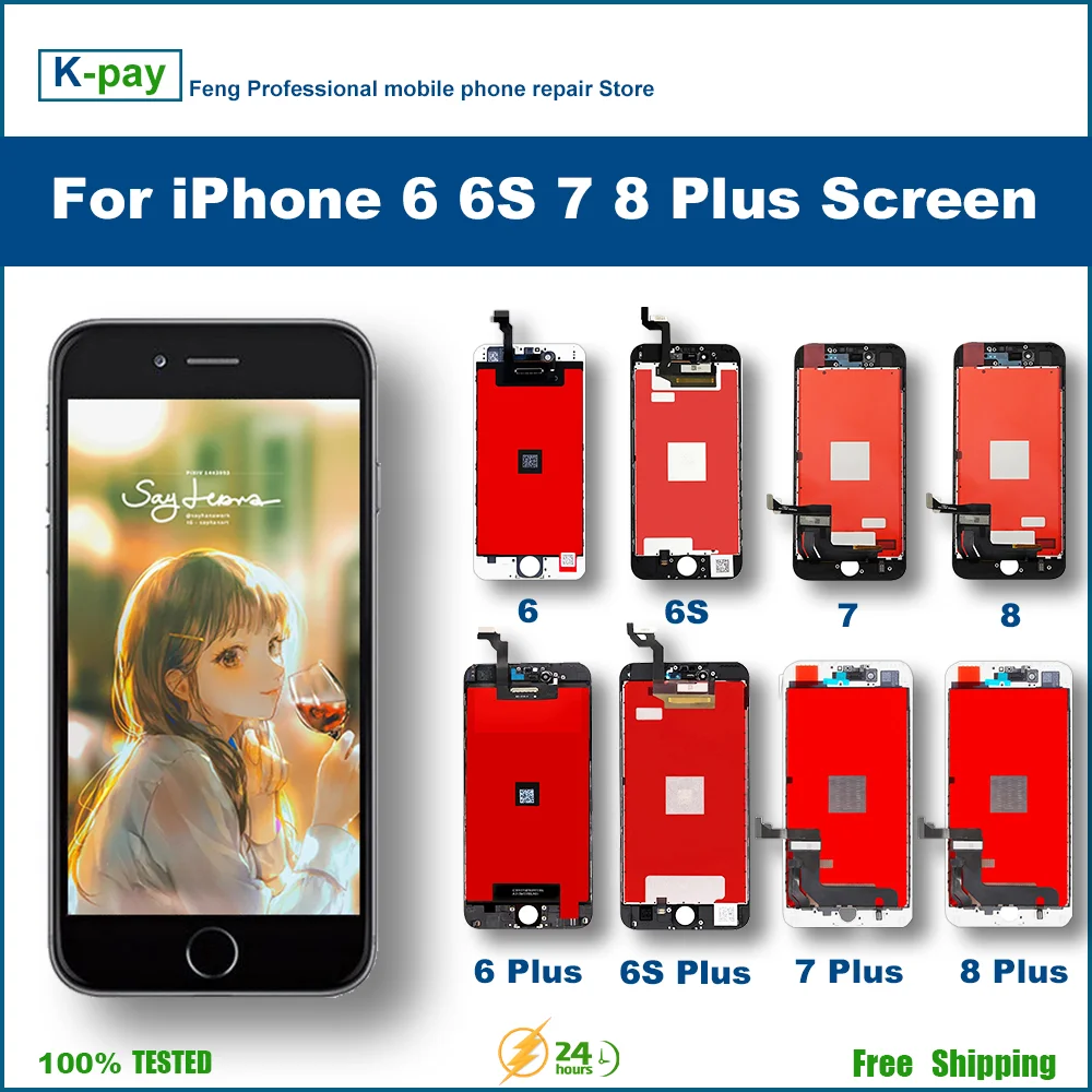 ЖК-дисплей для iPhone 6 6s 6S PLUS сенсорный 3D экран с дигитайзером 7 8 SE2020 7plus plus