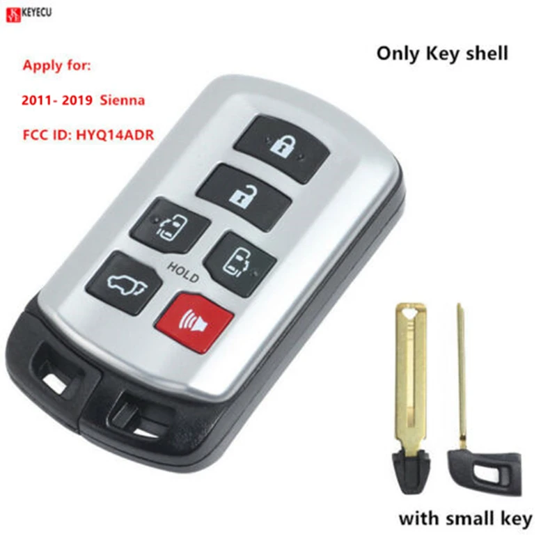 6 кнопочный корпус для автомобильной сигнализации без ключа чехол ключей с