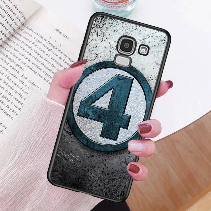 

Fantastic Four Marvel Avengers for Samsung Galaxy j8 j7 j6 j5 j4 j3 j2 Duo Prime Core Plus 2018 2017 Black Phone Case