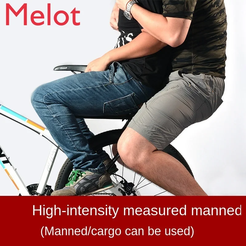 

Bicycle Rear Seat Rack Aluminum Alloy Manned Mountain Bicycle Rack Back Shaft Bracket Bicycle Parcel Or Luggage Rack Accessories