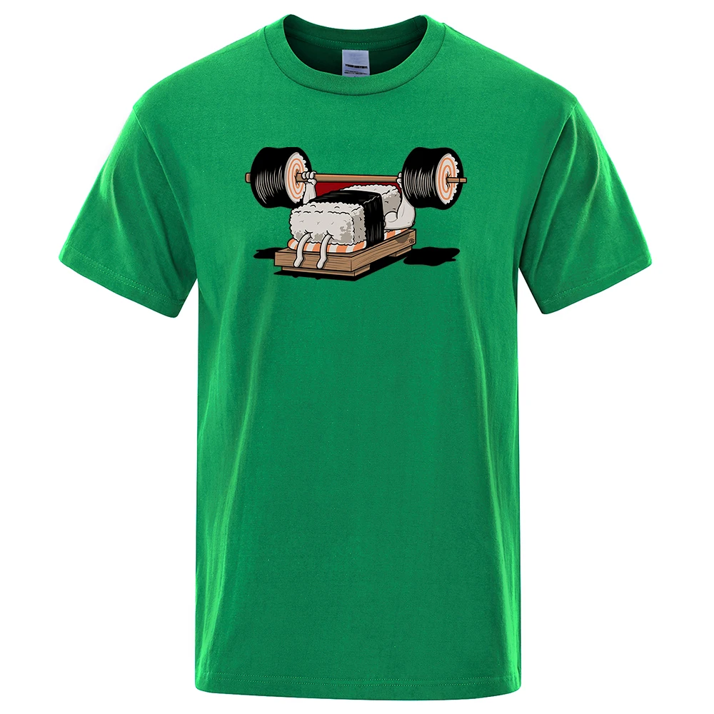 

Cartoon Of Dumbbells Being Lifted Print Male Tshirts Comfortable Fit Tshirt Cool Crewneck Clothing Fashion Vintage T-Shirts Mens