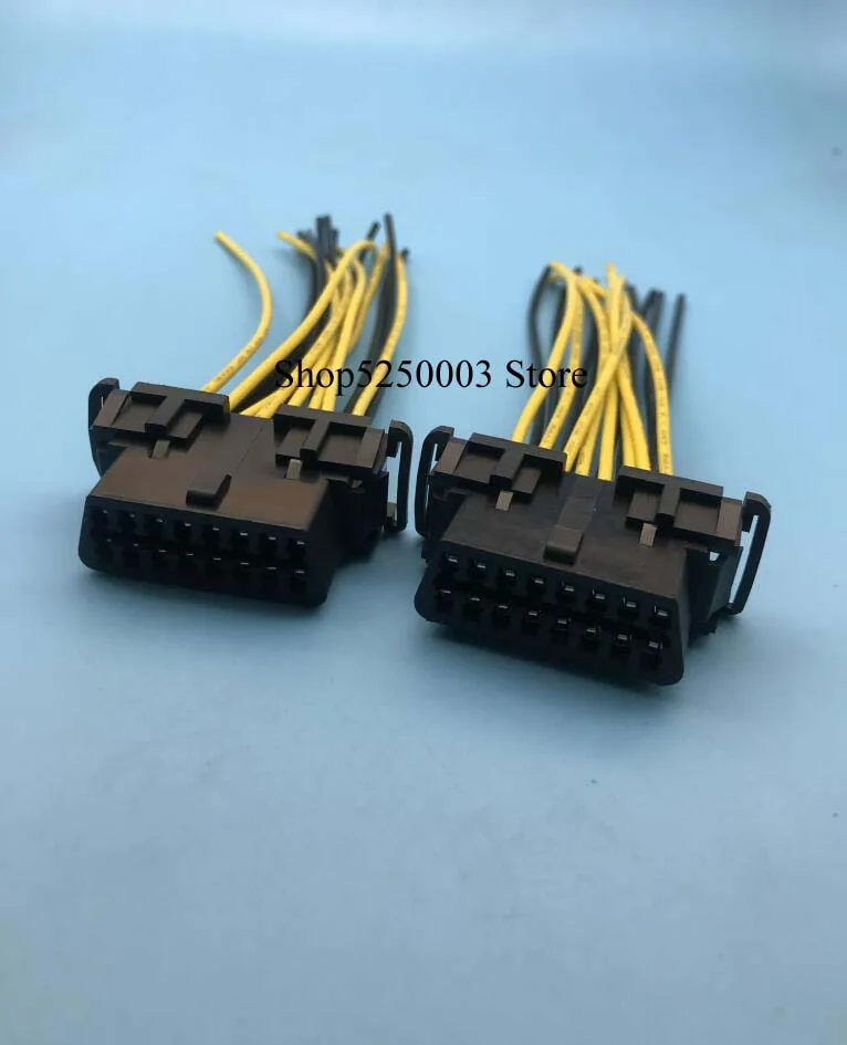 

2 шт./лот 16-контактный разъем obd2 OBD 2 16-контактный разъем Гнездовой разъем OBD