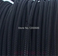 5m 3mm 16awg 18awg cable protection sleeve shielding sheathing auto wire harnessing black nylon braided cable sleeving