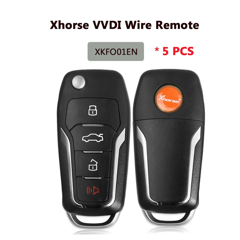 Xhorse XKFO01EN универсальный дистанционный ключ 4 кнопки для VVDI инструмент ключей