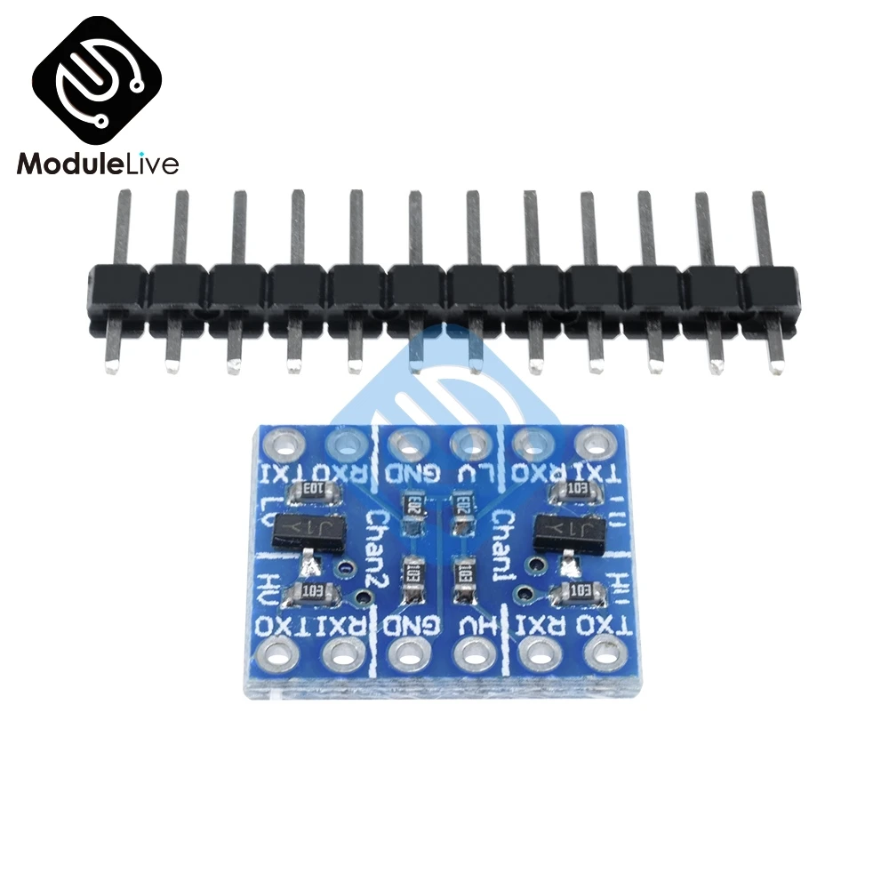 Двухканальный 2-канальный IIC I2C преобразователь уровня логики двунаправленный