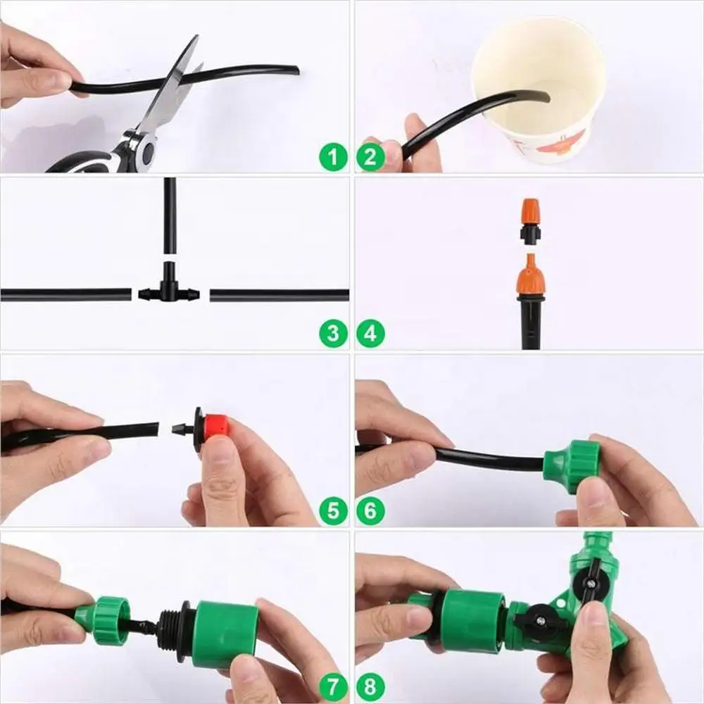 40M Micro Drip Irrigation System Watering Kit Smart Garden Automatic Plant Green House |
