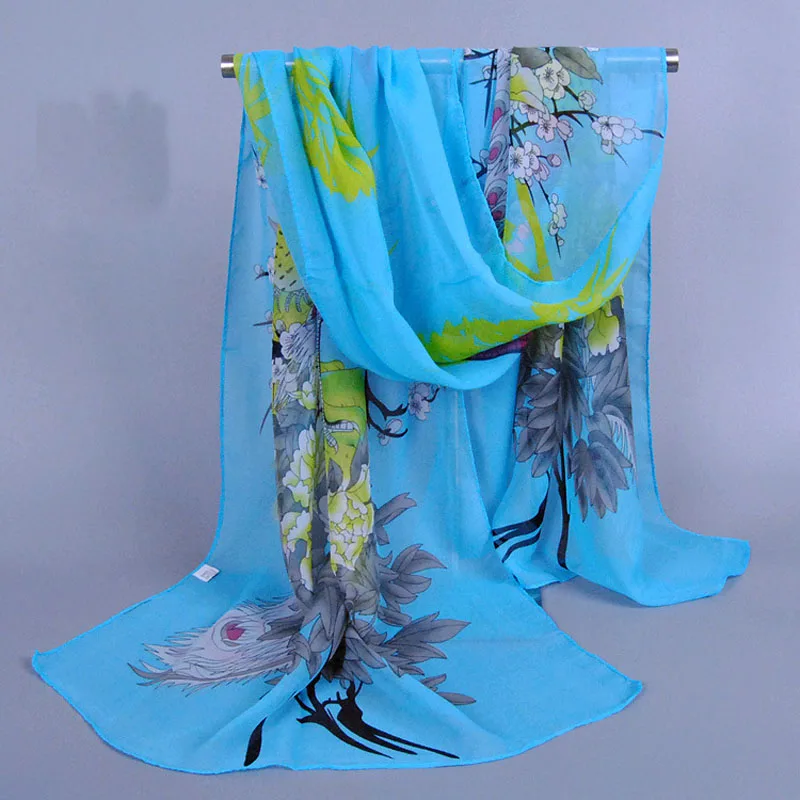 Женские Модные шифоновые шарфы для девочек пончо и накидки женские роскошные