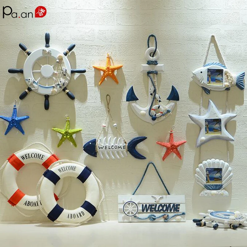 Pa.an средиземноморские ремесла для украшения дома ракушки морские рыбы рыба-корм
