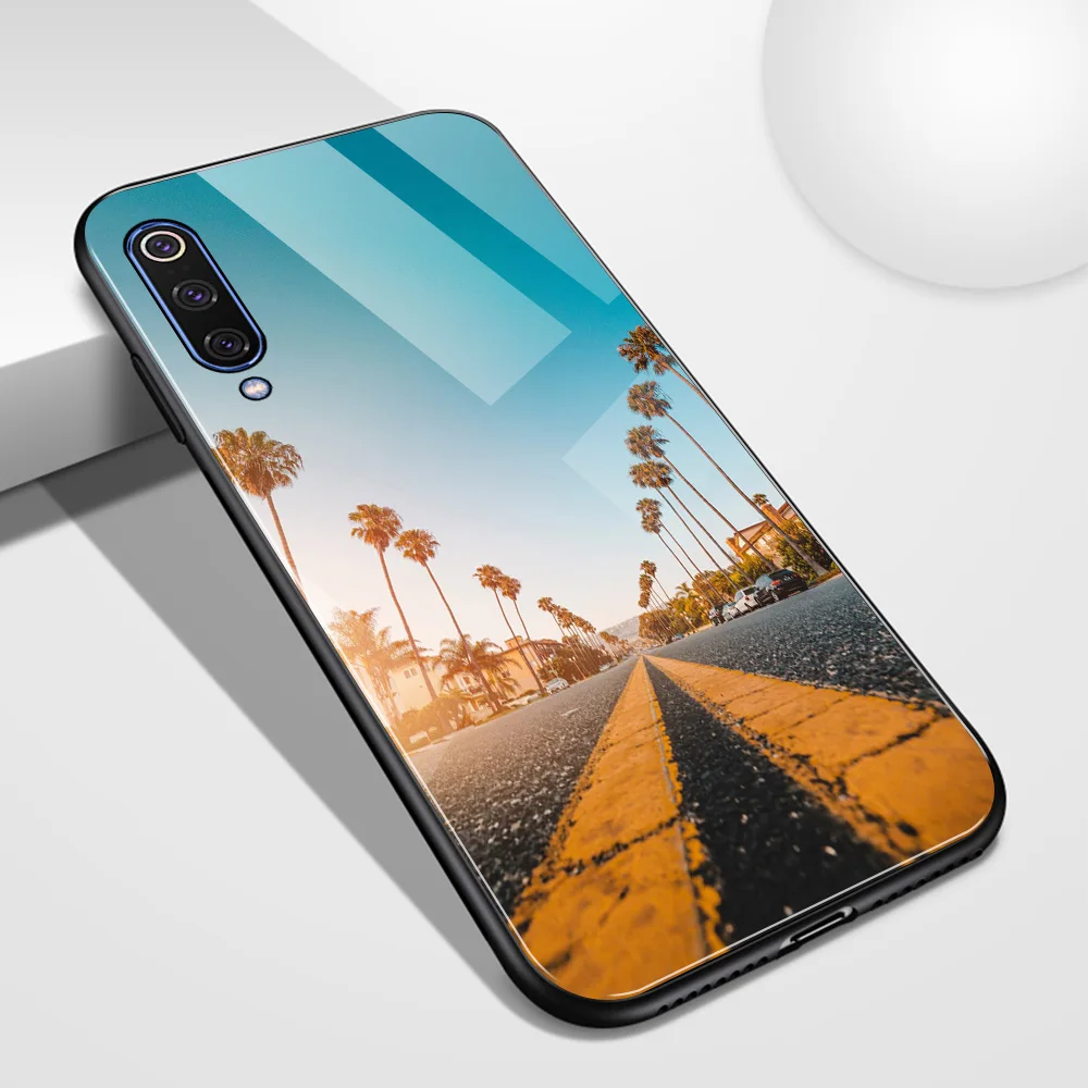Чехол для Xiaomi 6 стеклянная задняя крышка чехол с опавшими листьями k20 mi 5 Φ 6x Redmi Note 7