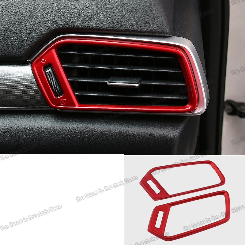

Lsrtw2017 Carbon Fiber abs Car Dashboard Vent Outlet Frame Trims for Honda Accord 2018 2019 2020 2021 Accessories 10 x Styling