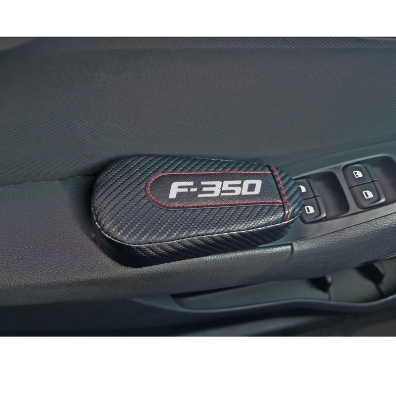 Для Ford F350 F 350 1pc углеродное волокно кожаная Автомобильная подушка для ног