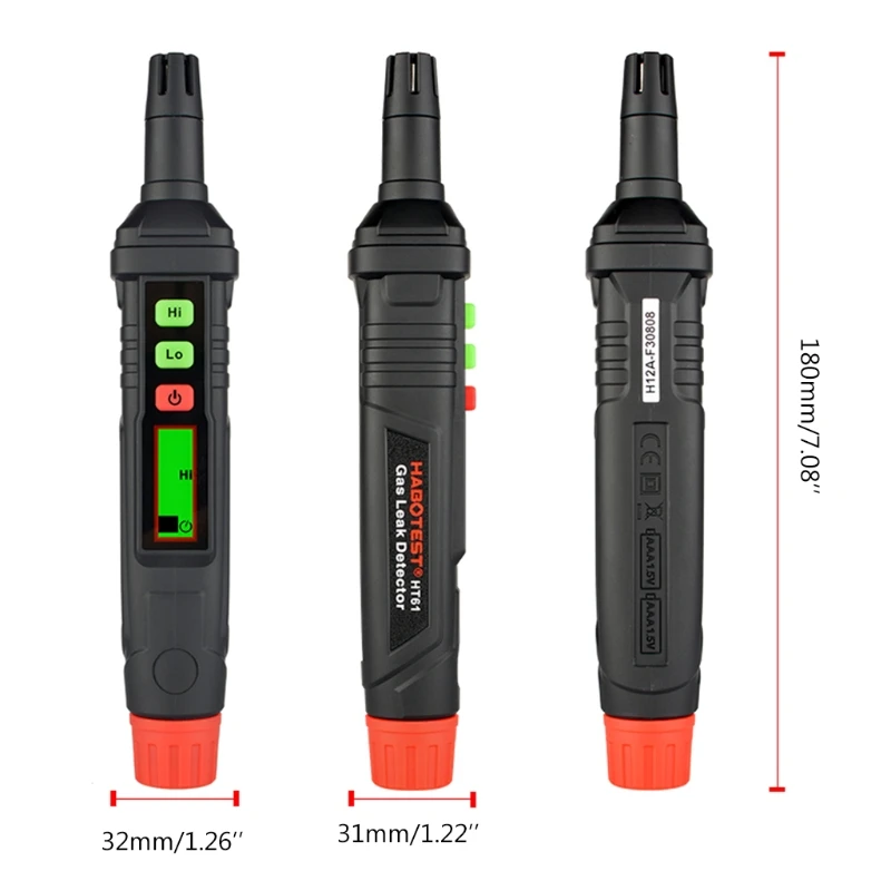 

Gas Leak Detector Alarm Combustible Gas Analyzer Detector for All Types Flammable Gas Methane Natural Gas CO CH4 Methane